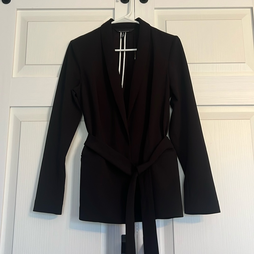 White House Black Market Women’s Lightweight Blazer with Tie Detail